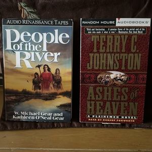 2audio books People of the River & Ashes & Heaven EUC